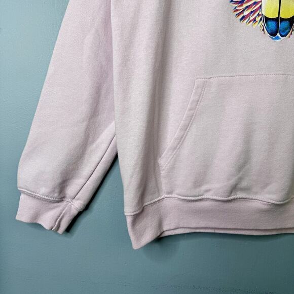 Journey Pale Pink Scarab Logo Hoodie Sweatshirt Women's Size L Stadium Rock Band - Picture 5 of 11